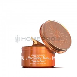 CERA CAPILAR IMMORTAL NYC HAIR STYLING WAX CAPTAIN BLACK ARGAN & PLANT KERATIN MAX SHINE / ULTRA STRONG HOLD 150ML