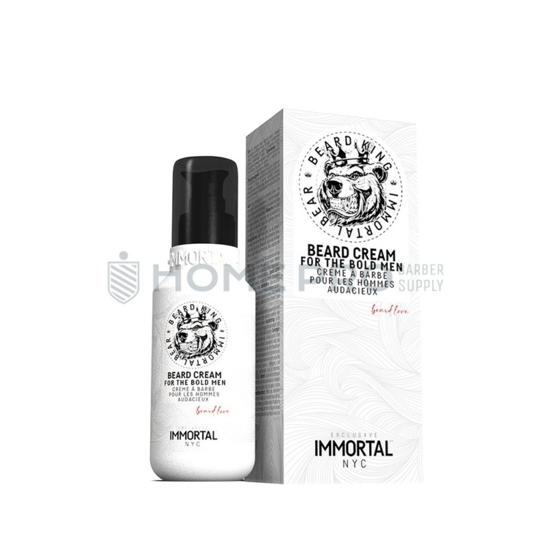 CREME PARA BARBA IMMORTAL BEARD KING BEARD CREAM BRANCO