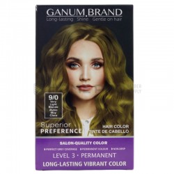 Ganum brand hair color 9/0 louro muito claro