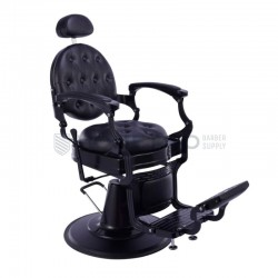 SILLÓN DE BARBERÍA CLÁSICO NEGRO LM PRO