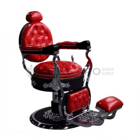 CADEIRA DE BARBEIRO LM PRO: ELEGÂNCIA CLÁSSICA COM DETALHES MODERNOS