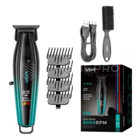 CORTADOR DE CABELO VGR 974 TRIMMER VERDE