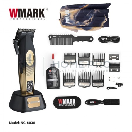 KIT CORTADOR DE CABELO CLIPPER WMARK NG 3038 DOURADO E PRETO