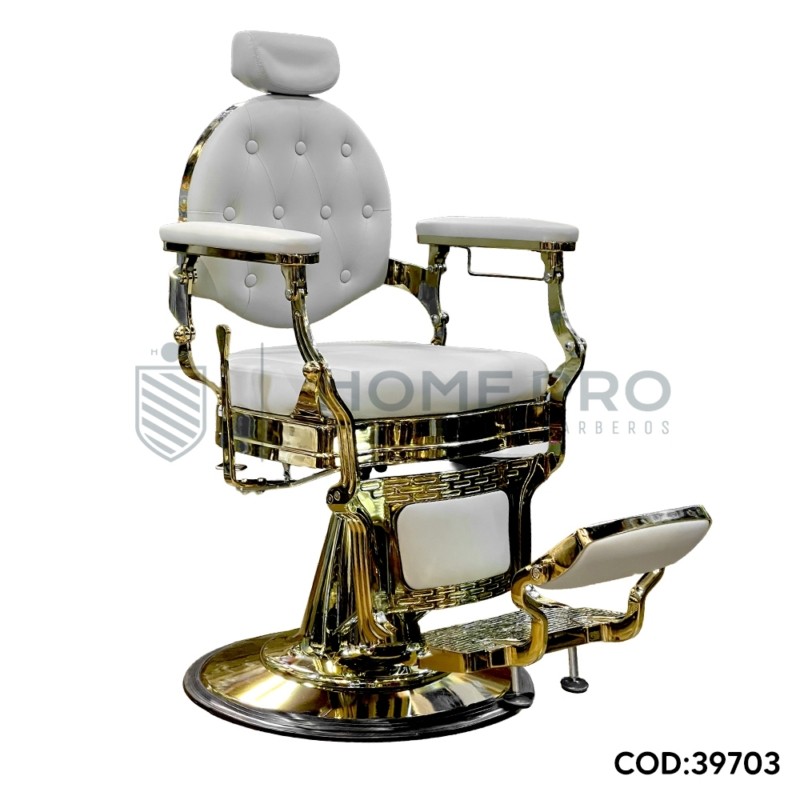 CADEIRA LMPRO 81033A DOURADO C/ BRANCO