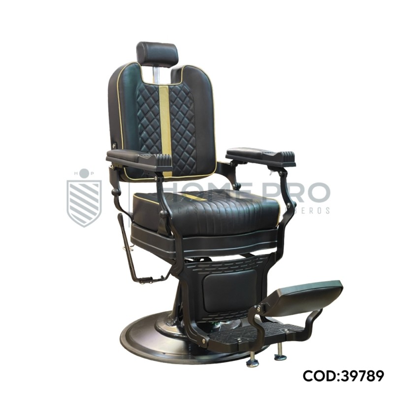 SILLA LMPRO 81029B/2 NEGRO C/FRANJA GOLD