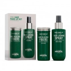 Set de maquillaje para el cabello Fiber Building Series - Castaño oscuro