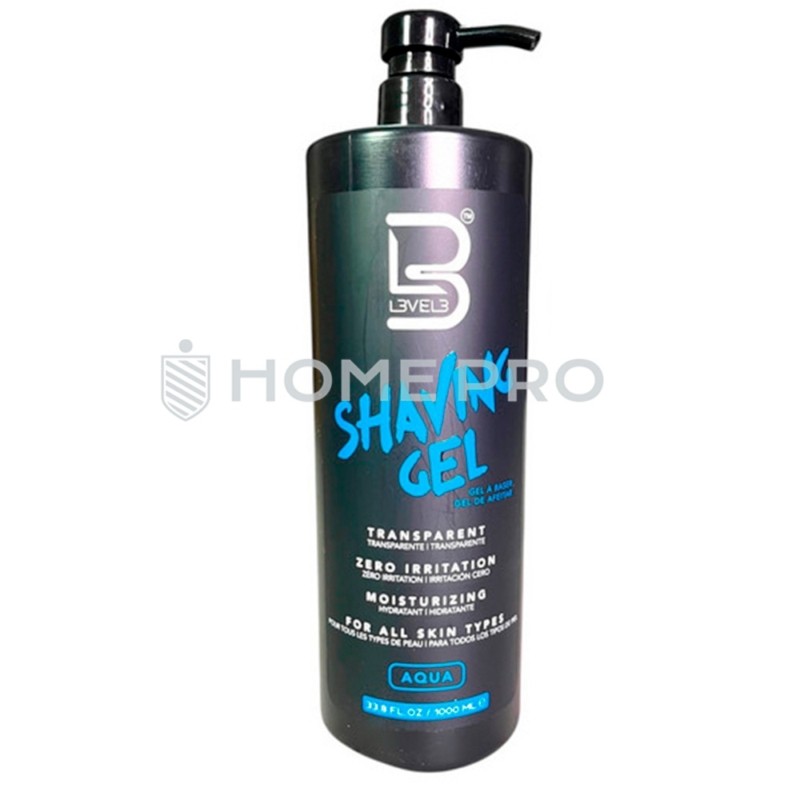Gel de barbear L3VEL3 Aqua 1000ML