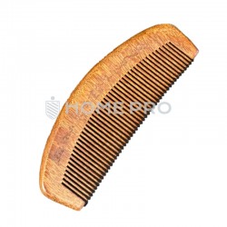 Peine madera p/barba curvado largo
