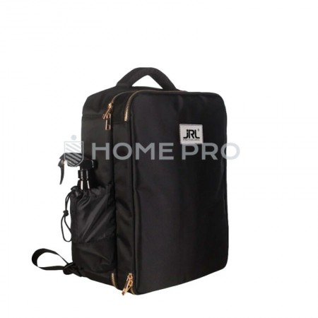Mochila profissional Jrl preta e dourada