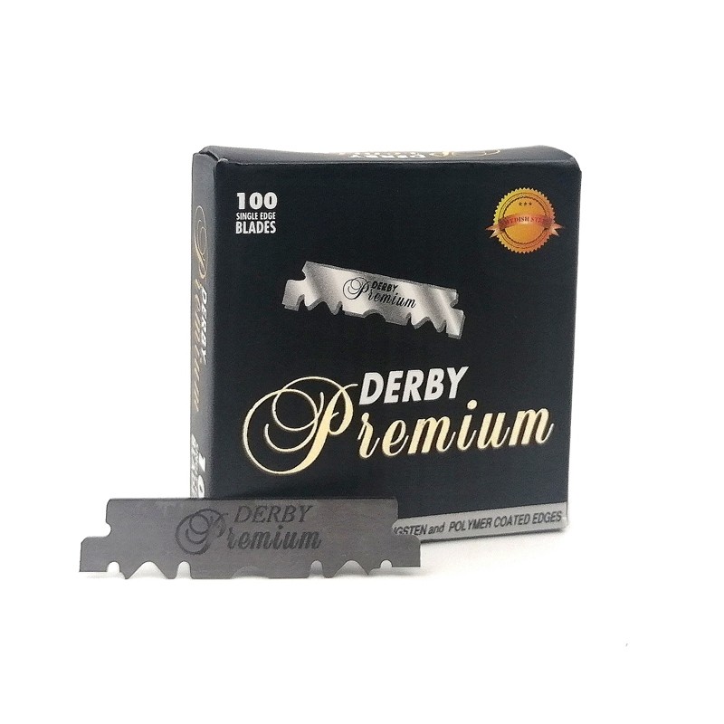 LÂMINAS DE BARBEAR DERBY PREMIUM MEIA LÂMINA