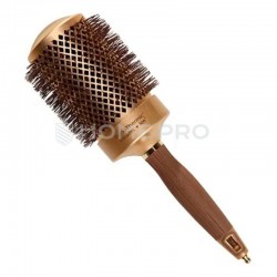 Escova para cabelo Nano 32 cerdas mistas douradas