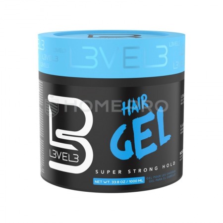 Gel para Cabelo L3VEL3 1000 ml - Azul