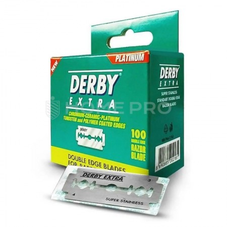 LÂMINAS DE BARBEAR DERBY EXTRA VERDE INTEIRA CAIXA PEQUENA