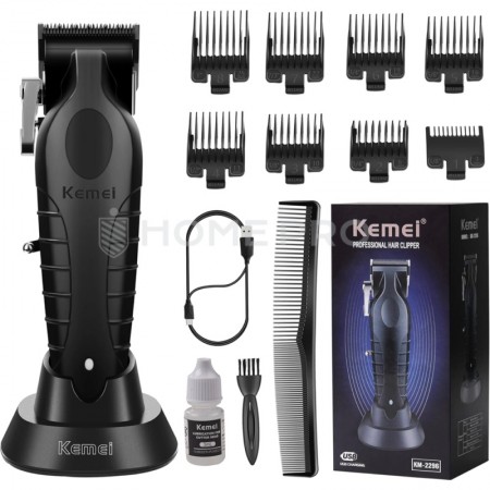 Máquina Kemei Clipper 2296 Black