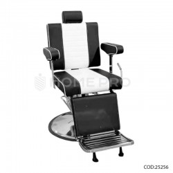 Silla lmpro 3005b negro c/ franja crema