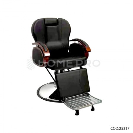 Sillón de peluquería, salón reclinable - Granate/Plata