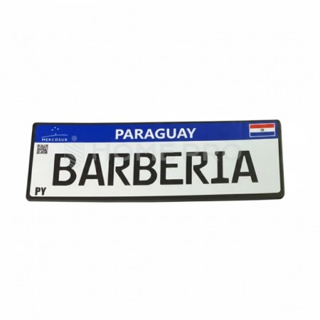 Chapa Decorativa Barberia