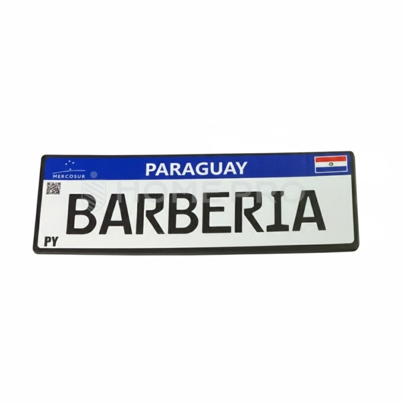 Chapa Decorativa Barberia