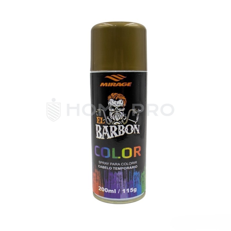 Spray Para Colorir Cabelo Temporário Color Barbon Dourado - MIRAGE