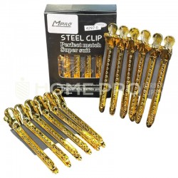 LMPRO STEEL CLIP 12PCS DORADO 9.5CM