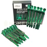 LMPRO STEEL CLIP 12PCS COLOR VERDE, 9.5 CM