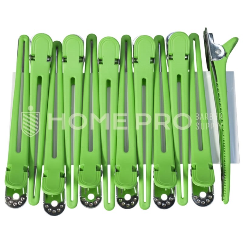 LMPRO HAIR CLIP VERDE CROC 4152 12PCS