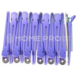 LMPRO PINZA PARA EL CABELLO COCODRILO LILA 12 PIEZAS 3566