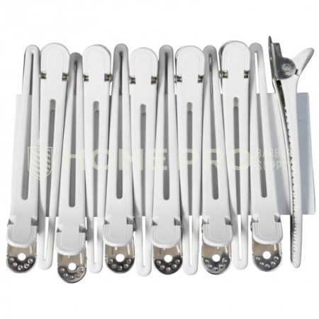 LMPRO HAIR CLIP BLANCO CROC 1234 12PCS