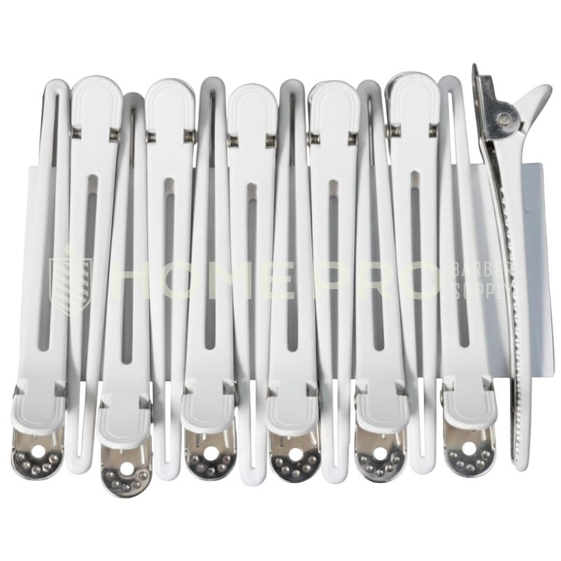 LMPRO HAIR CLIP BLANCO CROC 1234 12PCS
