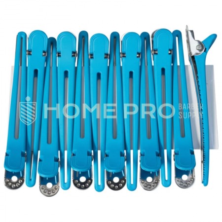 LMPRO HAIR CLIP CROCO AZUL 2353 12PCS