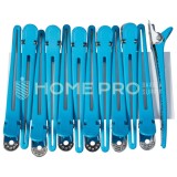 LMPRO HAIR CLIP CROCO AZUL 2353 12PCS