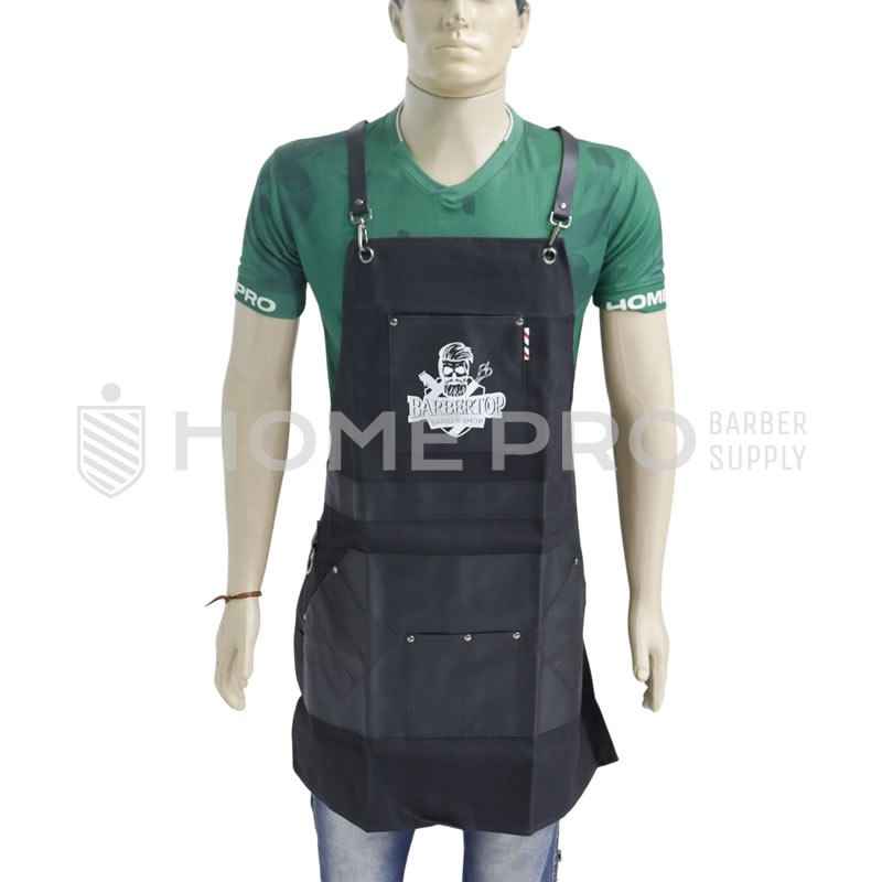 DELANTAL JEAN NEGRO BARBER TOP 3711