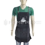 DELANTAL JEAN NEGRO BARBER TOP 3711