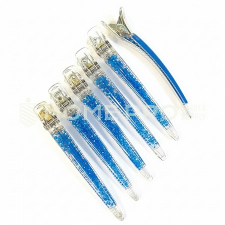 Presilha de cabelo transparente LMPRO 52150 – Conjunto com 6 peças