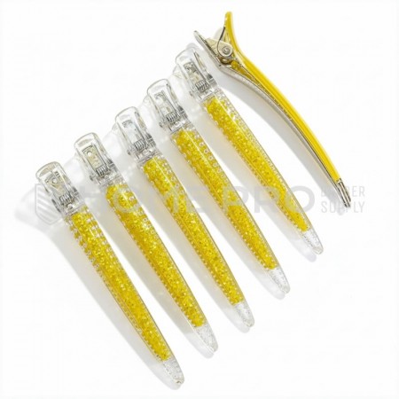 Presilha de cabelo transparente LMPRO 32260 – Conjunto com 6 peças