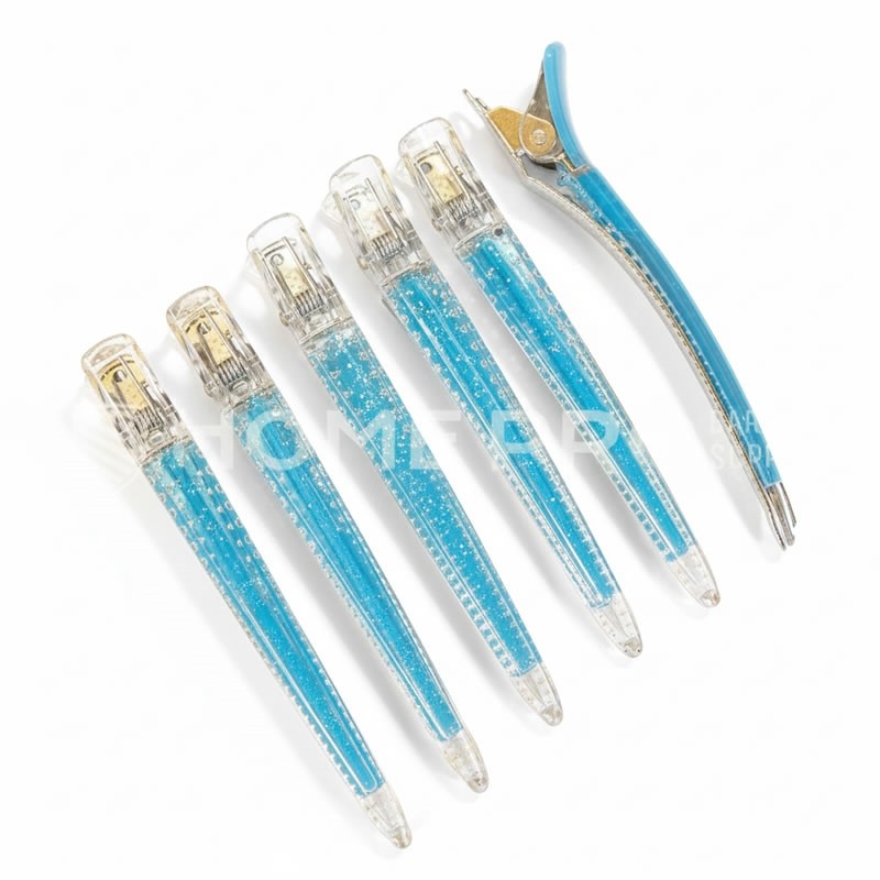 Presilha de cabelo transparente LMPRO 71259 – Conjunto com 12 peças