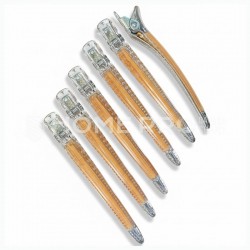 LMPRO HAIR CLIP TRANSPARENTE 52360 – Set de 6 Piezas