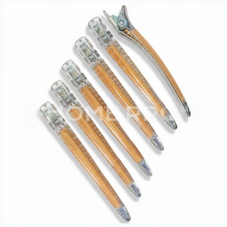 Presilha de cabelo transparente LMPRO 52360 – Conjunto com 6 peças