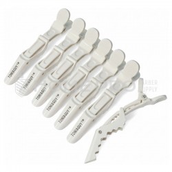 Presilha de cabelo LMPRO branca 4023, pacote com 6 unidades
