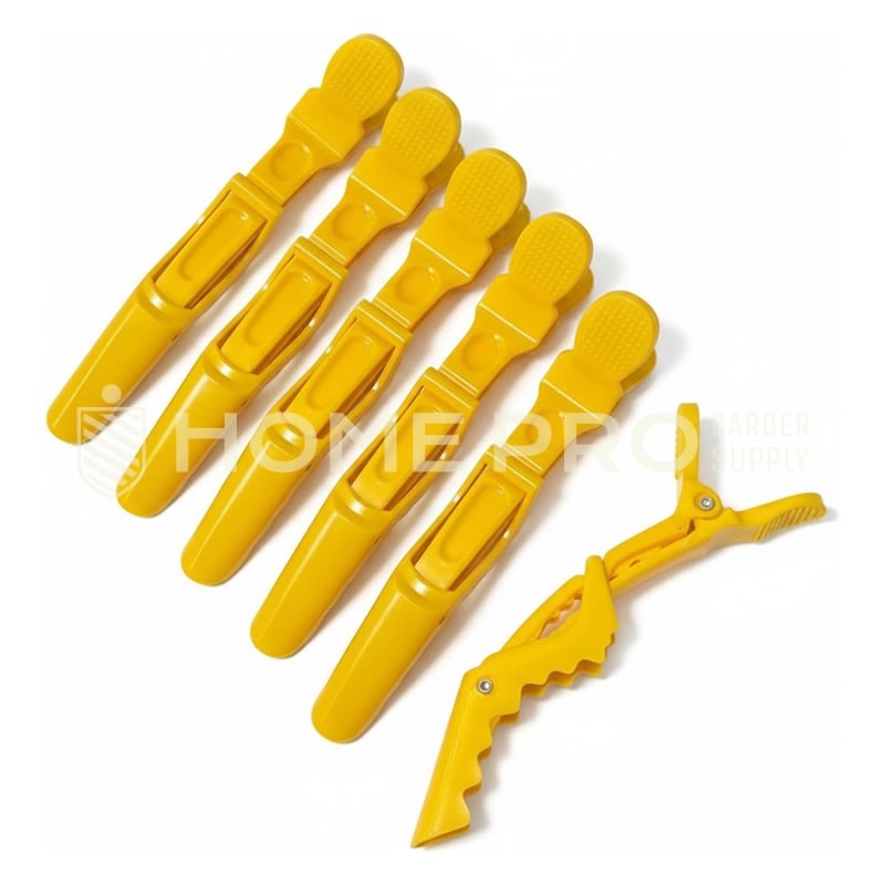 Presilha de cabelo LMPRO amarela 4151, pacote com 6 unidades