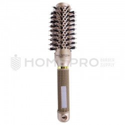 Escova para cabelo Nano 32 cerdas mistas douradas