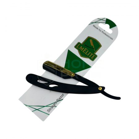 NAVALHA LM ELITE 24 PRETO COM DETALHE DOURADO