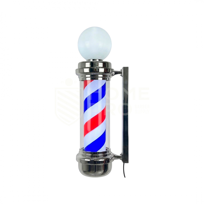 BARBER POLE BMB01 PRATA 85CM 220V C/ESFERA