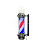 BARBER POLE BMB01 PLATA 68CM 220V C/ ESFERA