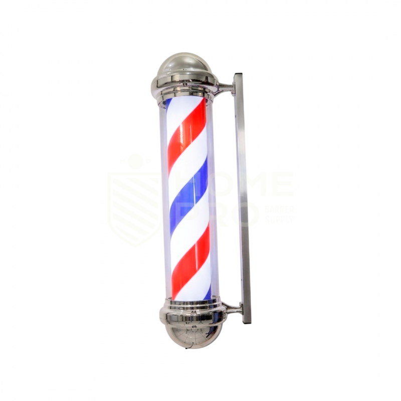 BARBER POLE BMB14 PLATA 98CM 220V SIN ESFERA