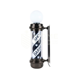 BARBER POLE BM01 NEGRO 85CM 220V CON ESFERA