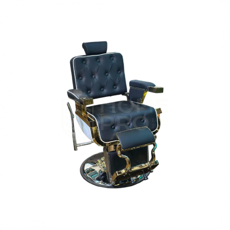 SILLA LMPRO 1012D NEGRO C/ BASE DORADO