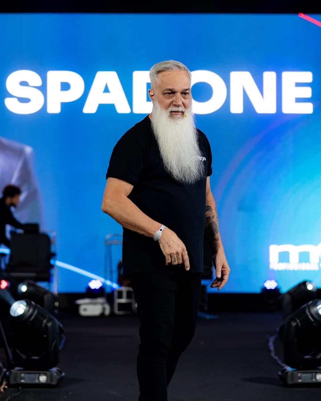 Antonio Spadone no palco